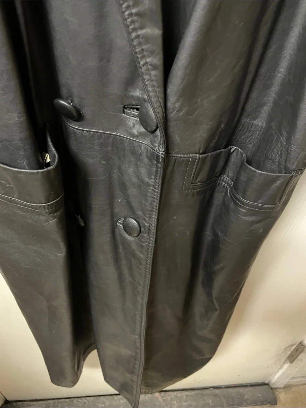 Full Length Leather Coat